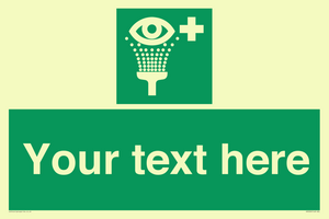 Custom Eye Wash Station Sign